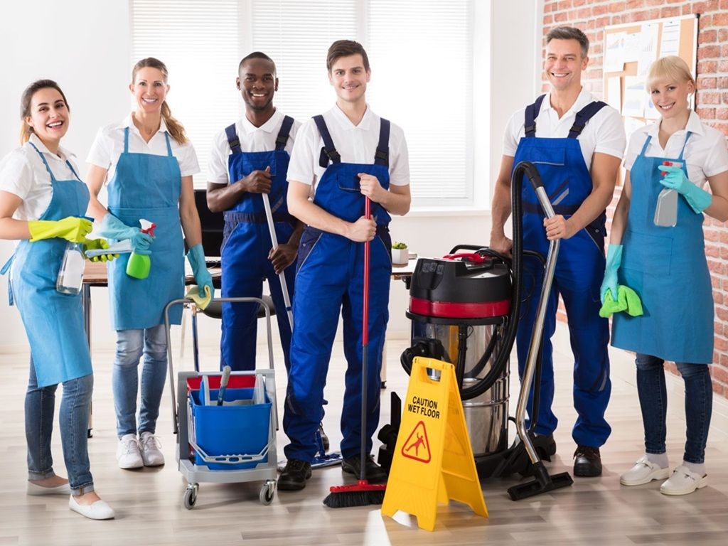cleaning people