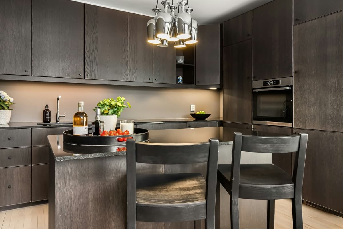 Bespoke kitchen cabinetry with soft-close hardware